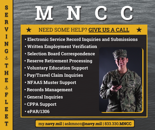 CNICHQ's tweet photo. #MyNavy #CareerCenter is focused on delivering accurate, timely and exceptional customer service to #Sailors, so they can focus on what's important.
Get answers to your questions: https://t.co/kIbjPASgZf // 833-330-MNCC (6622) // askmncc@navy.mil @MyNAVYHR #USNavy https://t.co/N1Bp2HHwpW