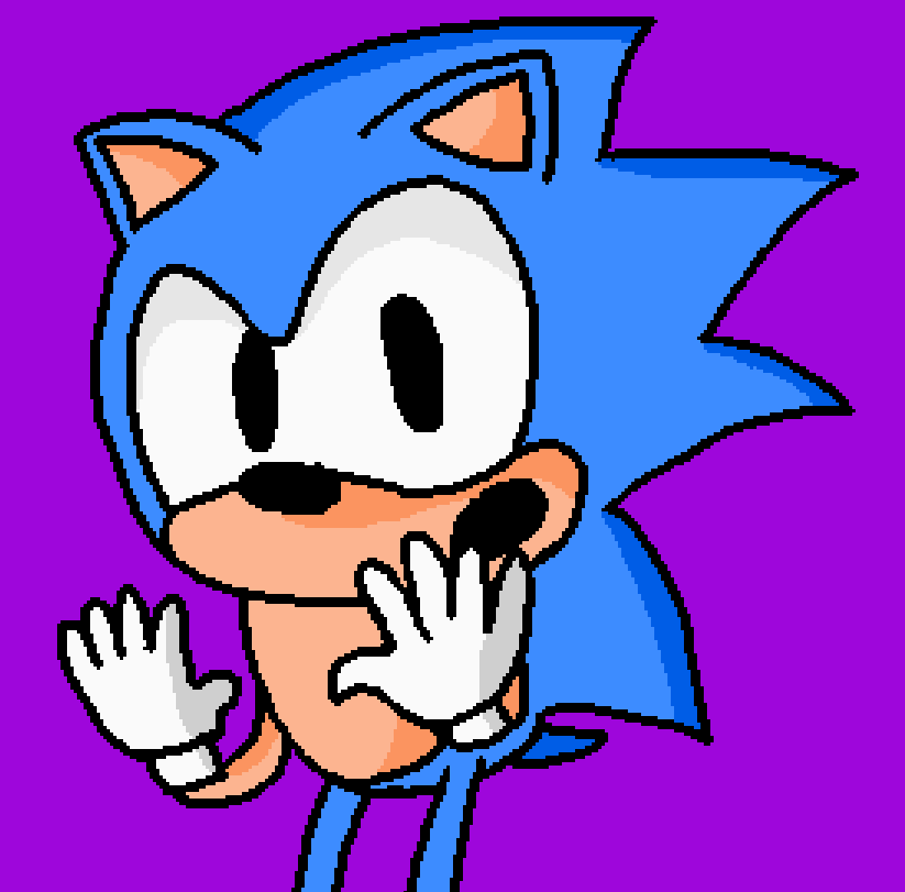 AudioReam on X: This is just an Ordinary Pixel Art of Sonic in