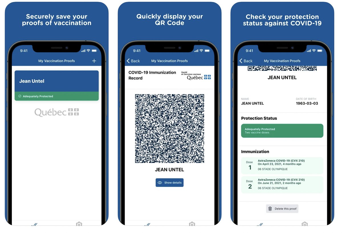 An immunity passport or vaccine passport, also known as a vaccination id recovery certificate, immunity certificate, recovery certificate or release certificate, is a document, in both paper and digital format, attesting that its bearer is immune to a contagious disease. Vaccine Passport Quebec - 5zlrstoi87wttm