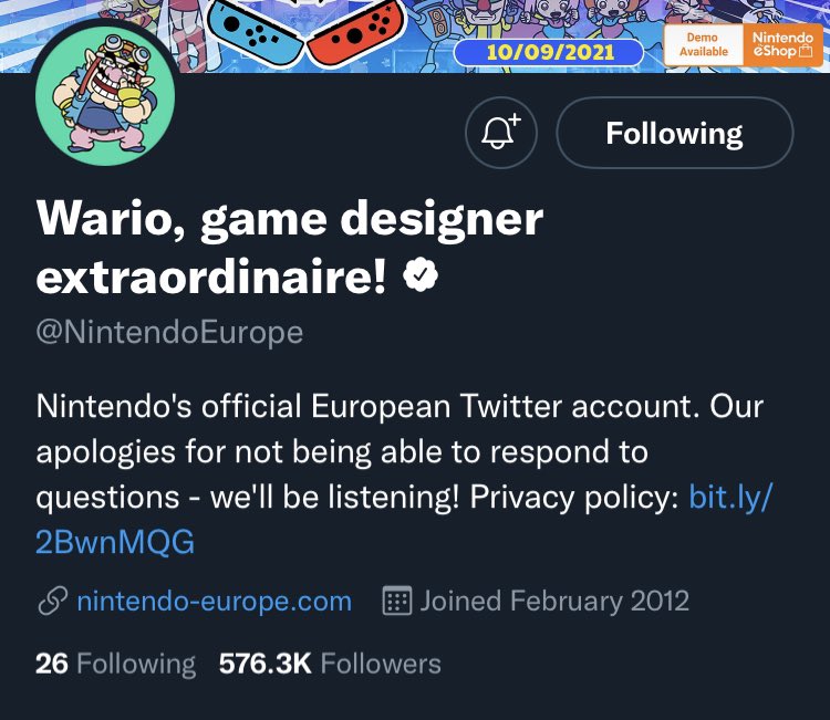 Forespørgsel Smitsom sygdom teknisk Mr. Duby on Twitter: "Wario has taken over Nintendo of Europe! This is a  victory for the people https://t.co/JkZzlXDZhg" / Twitter