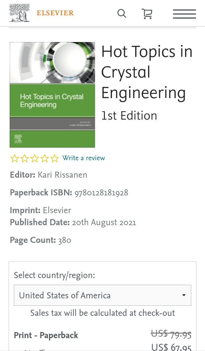 Happy to see our book chapter published in the 1st edition of Hot Topics in Crystal Engineering book. Thanks to <a href="/cmallareddy/">C Malla Reddy</a>, <a href="/KumarSarmaj/">Kashyap Kumar Sarmah</a> and editorial office for their support.