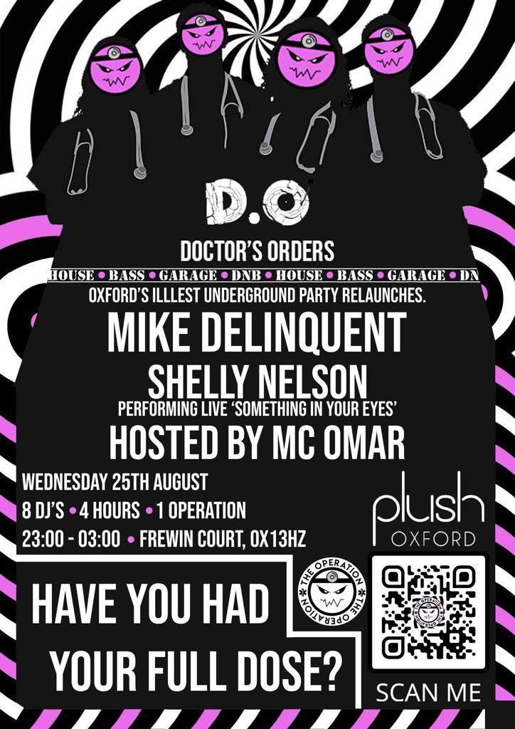 mikedelinquent's tweet photo. Tonight ! Oxford for ‘Doctor’s Orders’ alongside @ShelleyNelson73 and @OmarMcomar !! See you there 🔊🔊🔊 https://t.co/HJlsWOCb1q