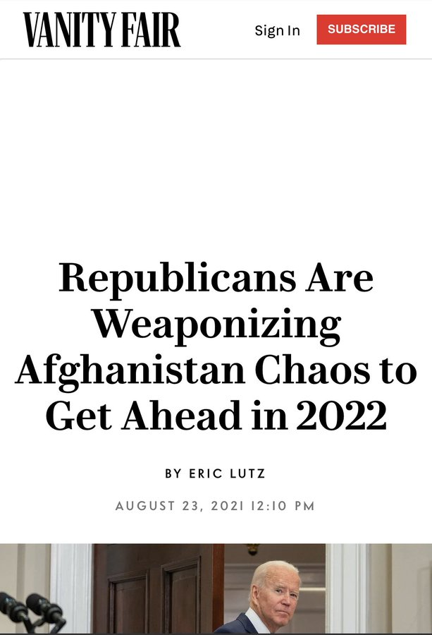 A more accurate headline would be "TALIBAN WEAPONIZING WEAPONS HANDED TO THEM BY BIDEN"