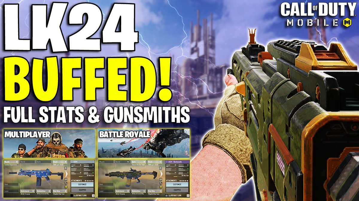 ImmortalLeeYT's tweet photo. #CoDMobile LK24 Season 7 Gunsmith &amp; Analysis! Multiplayer &amp; Battle Royale Gunsmiths! 

https://t.co/GAVGlj6OYr

#Callofdutymobile  #CODM  #CoDMobileGunsmith #CoDMobileLK24 #CoDMobileSeason7 @PlayCODMobile https://t.co/xTRM3T0Tpp