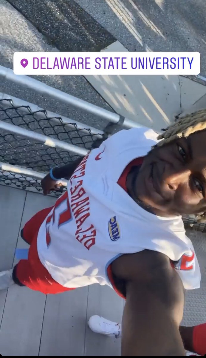 NikkiBJaxx417's tweet photo. Ohhhh Hey #3 @ogscrappy โค๏ธ๐๐๐ฅฐ๐๐๐#10DaysTilKickoff #DelawareStateHornets #MEAC #HBCU #SMAC2MEAC #3isMyDelStateHornet๐๐๐โค๏ธ https://t.co/qXhWCRF9Am