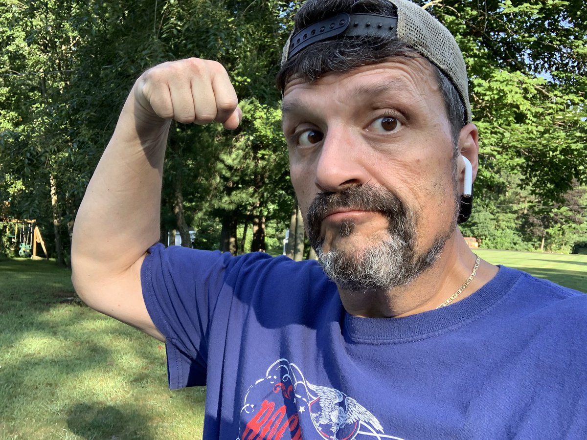 RichPalladino's tweet photo. Got it done this morning before the humidity kicks in today. Even snuck in another walk last night cuz I was bored.
CAN’T STOP, WON’T STOP!!!
💪🏼 #81Down #StriveFor100 https://t.co/aWH6SDOaN1