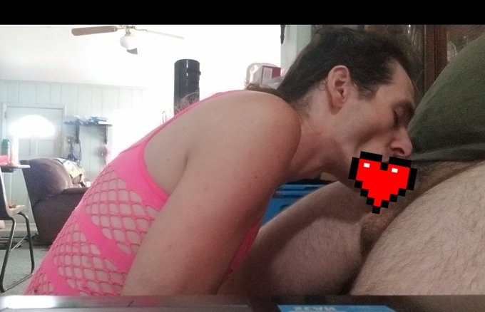 Daddy came over for a blowjob so had to film him raining cum on me posted the vid on my onlyfans

#crossdresser