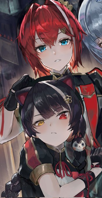 #にじそうさく05
合同誌自分のイラストはこんな感じの雰囲気になっとります!それぞれ違った雰囲気のさんばかを楽しんでいただければと! 