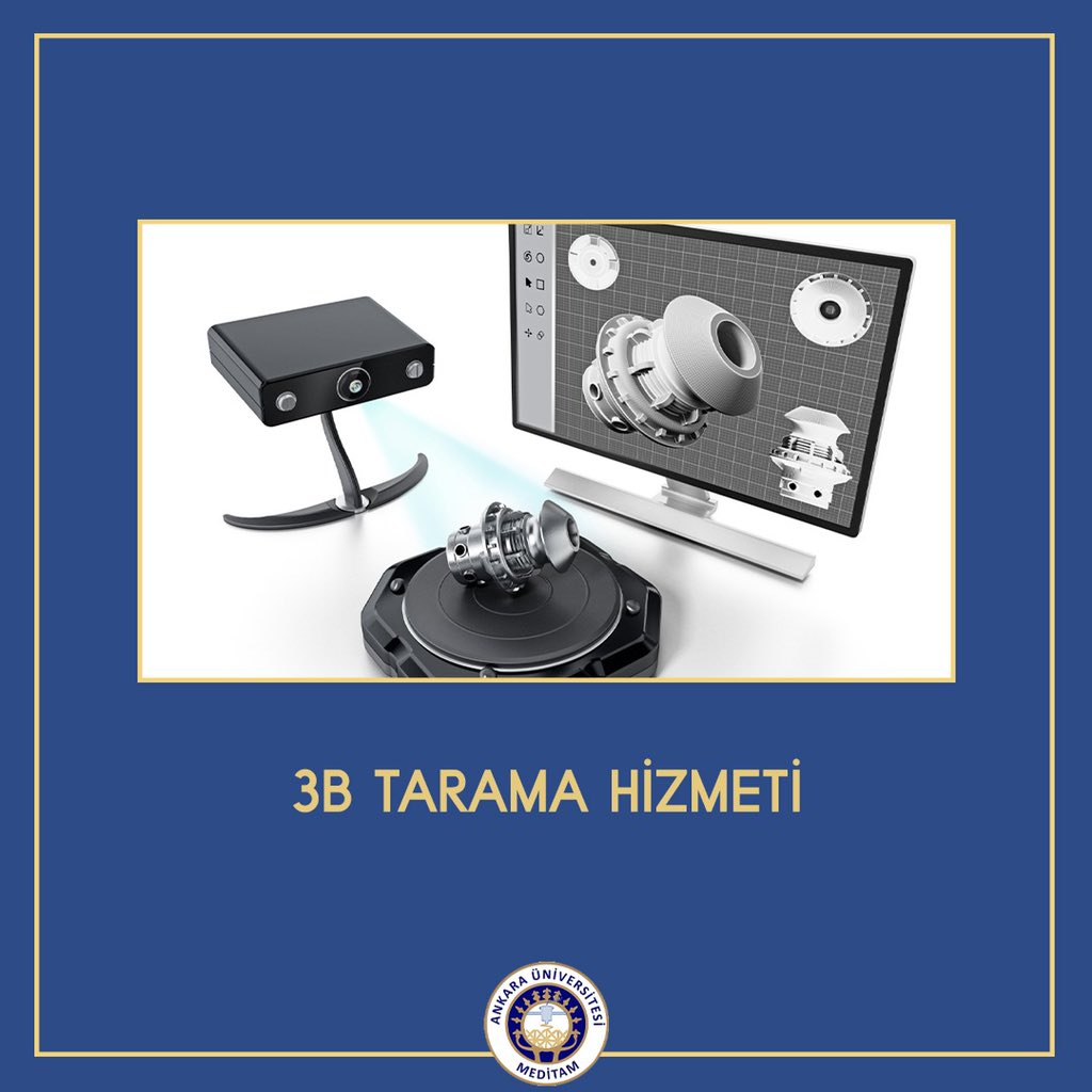 MeditamAnkara's tweet photo. 3B tarama bilgisayar destekli tasarım verisi bulunmayan nesnelerin tersine mühendislik prensibi ile bilgisayar ortamına aktarılması, CAD dosyasına dönüştürülmesi işlemidir.

MEDİTAM uzman ekibi ile 3B tarama hizmeti vermektedir. Detaylı bilgi için bize ulaşabilirsiniz.
@AnkaraUni https://t.co/uhMKFowCK7