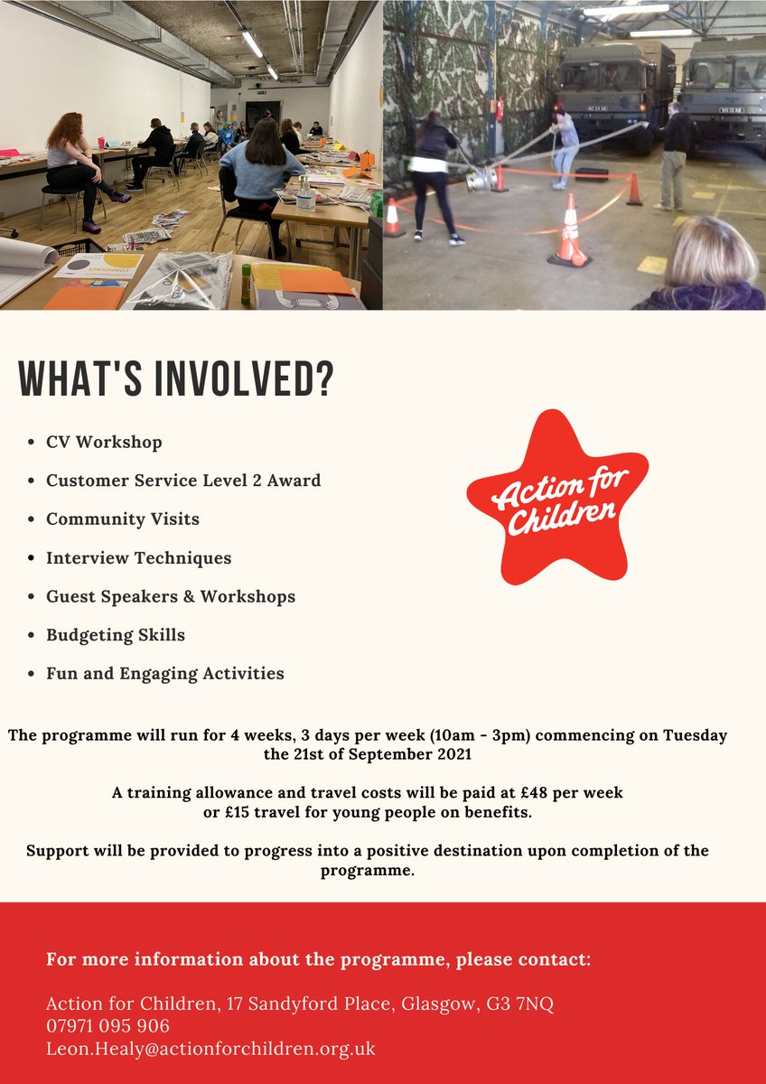 📣Recruiting Now Do you know a young person aged 16-24 who is looking to build their confidence and gain key employability skills? 📝☎📩 We are now recruiting for our Positive Choices programme. Join us for an action packed 4 weeks commencing on the 21st of September🗓
