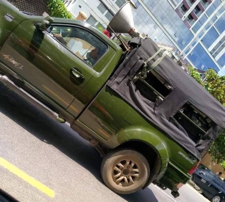 The terrorist SAC are absurdly claiming and announcing PDF and NUG as terrorists using loudspeakers in the wards and cities. 
#UselessASEAN 
#WhatsHappeningInMyanmar #Aug25Coup