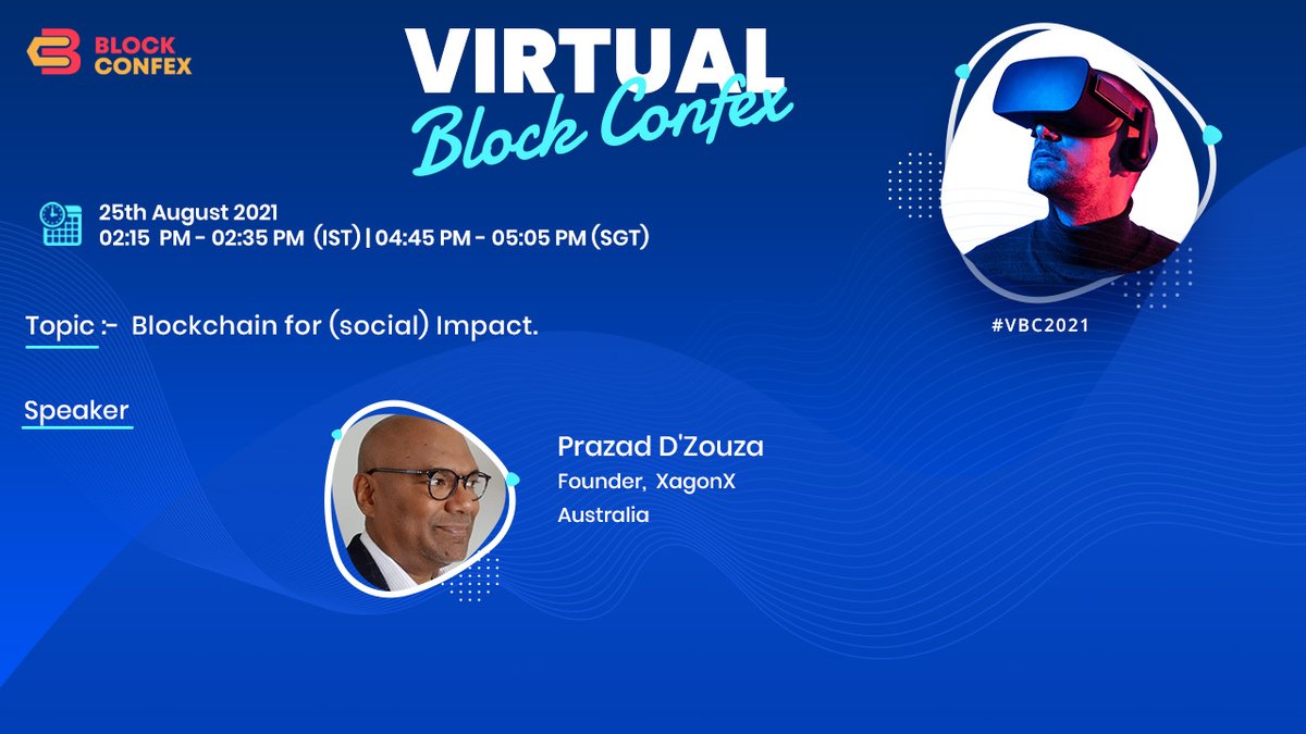 BlockConfex's tweet photo. Check out Prazad D' Zouza is live on the topic:- Blockchain for Social Impact visit the link--https://t.co/PZ2j4CZMWg https://t.co/ibszTTWT92