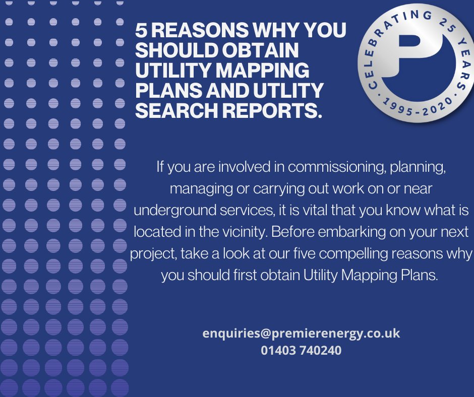 PremierEnergy_'s tweet image. Our blog post explains why you should obtain Utility Mapping Plans and Utility Search Reports. #SearchFirstDigLater #utilityreport #construction 

ow.ly/yfMP50FXF0H