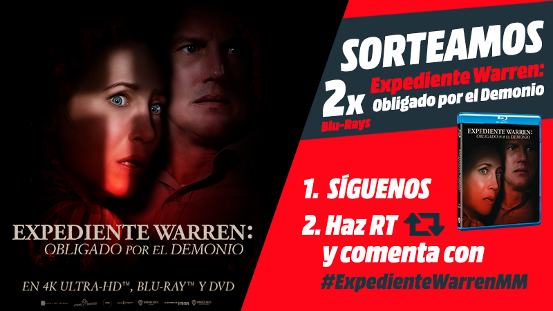 😱📽️𝗦 𝗢 𝗥 𝗧 𝗘 𝗔 𝗭 𝗢📽️😱
Gana uno de los 2 Blu-Rays de #ExpedienteWarren Obligado por el Demonio y enfréntate junto a Ed y Lorraine Warren a un nuevo caso espeluznante😰

1⃣Síguenos
2⃣Haz RT y comenta con #ExpedienteWarrenMM

Consíguela➡️bit.ly/ExpedienteWarr…
⏰Hasta 2/9