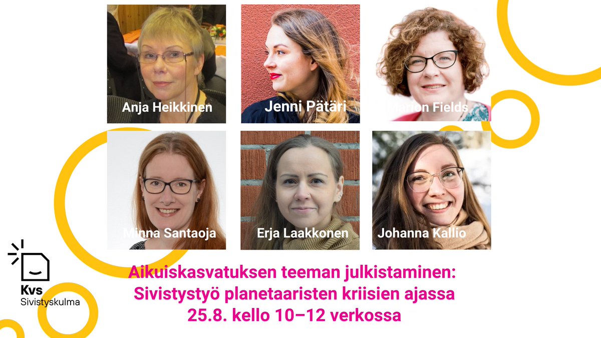 Kiitos jokaiselle #teemanumero'n julkkareihin osallistuneelle! Katsotaan, millaiseen toimintaan hedelmällinen keskustelumme johtaakaan.

#aikuiskasvatus40 #arkisivistys #sivistyskulma #tttv21 <a href="/SVastuu/">Sivistystyön Vapaus ja Vastuu -ohjelma (SVV)</a> <a href="/KVS_fi/">Kvs-säätiö (Kansanvalistusseura sr.)</a> @artoOsalonen <a href="/severihamari/">Severi Hämäri</a> <a href="/marion_fields/">Marion Fields</a> <a href="/MinnaSantaoja/">Minna Santaoja 💚</a> <a href="/Kalliojoh/">Johanna Kallio</a>