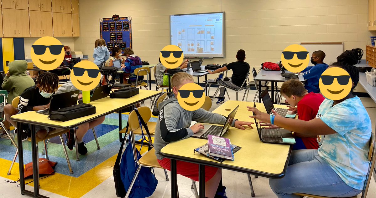 MrsPaden1st's tweet image. In Tech class we are using @Google Jamboard to take selfies to make a seating chart! It’s a great way to help me remember everyone’s names, for substitutes, &amp;amp; a place where I can easily keep track of allergies, important info &amp;amp; change easily! 🙌🙌💙🚀 💛🚀@HenryDefer #rockettech