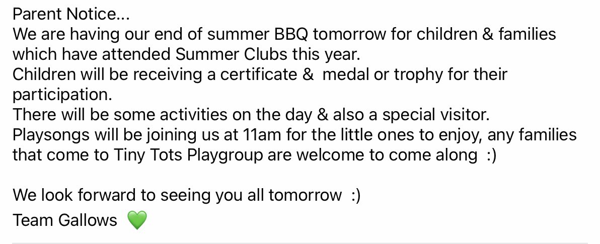 Gallowsclosecentre (@gallowsclosece1) on Twitter photo 