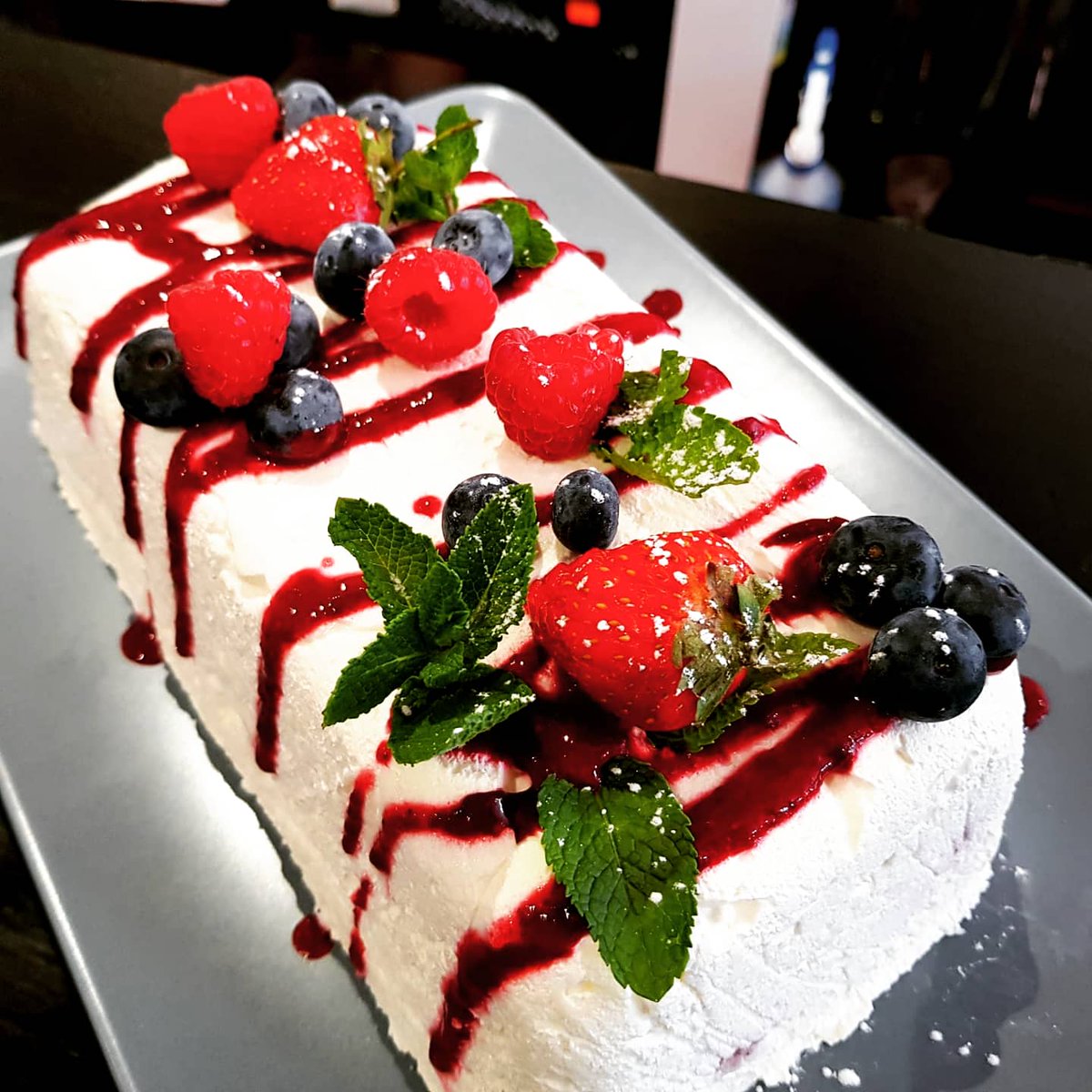 Here's what we've been busy making and baking for you this week... 

Chiffon Cake, Panna Cotta, and our popular Mango Cheesecake and Yogurt with Mixed Fruit Terrine.