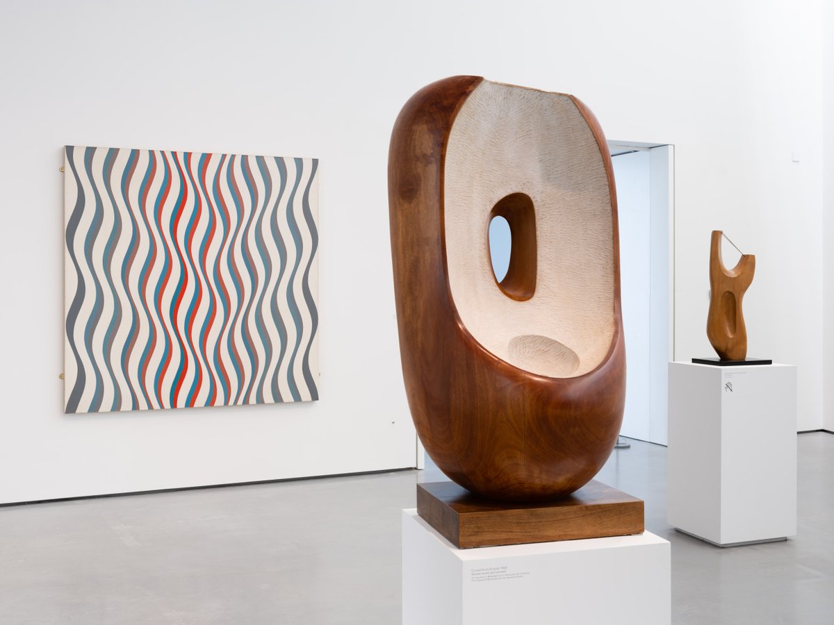 HepworthGallery's tweet photo. Barbara Hepworth: Art &amp; Life - the largest exhibition of Hepworth’s work since her death in 1975 - is open Wed-Sun, 10am-4pm.

Includes new Tacita Dean &amp; Veronica Ryan commissions, paintings by Bridget Riley &amp; @nwando's @YSI_sculpture audio installation.

https://t.co/JHY9cWeoLp https://t.co/7EiwpUW5Hl