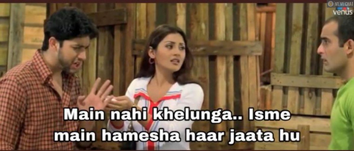 memesbyanuj's tweet photo. At the time of toss when referee says "choose one from Head or Tail"

Virat Kohli: https://t.co/FsfZ7LwlqF