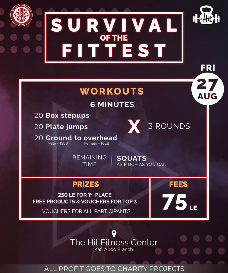 alphaleoapollo's tweet photo. Ready to know the full details for our competition?💪🏽
Here you go!

Will you survive and be the fittest ??🤩🤩

Join us next Friday 27/8 - 2PM at The Hit Fitness Center
Ticket price: 75LE
For tickets please contact:
Mohannad Yehia: +20 115 509 7567
Sarah Mostafa: +20 102 486 6509 https://t.co/McZrPRfVNE