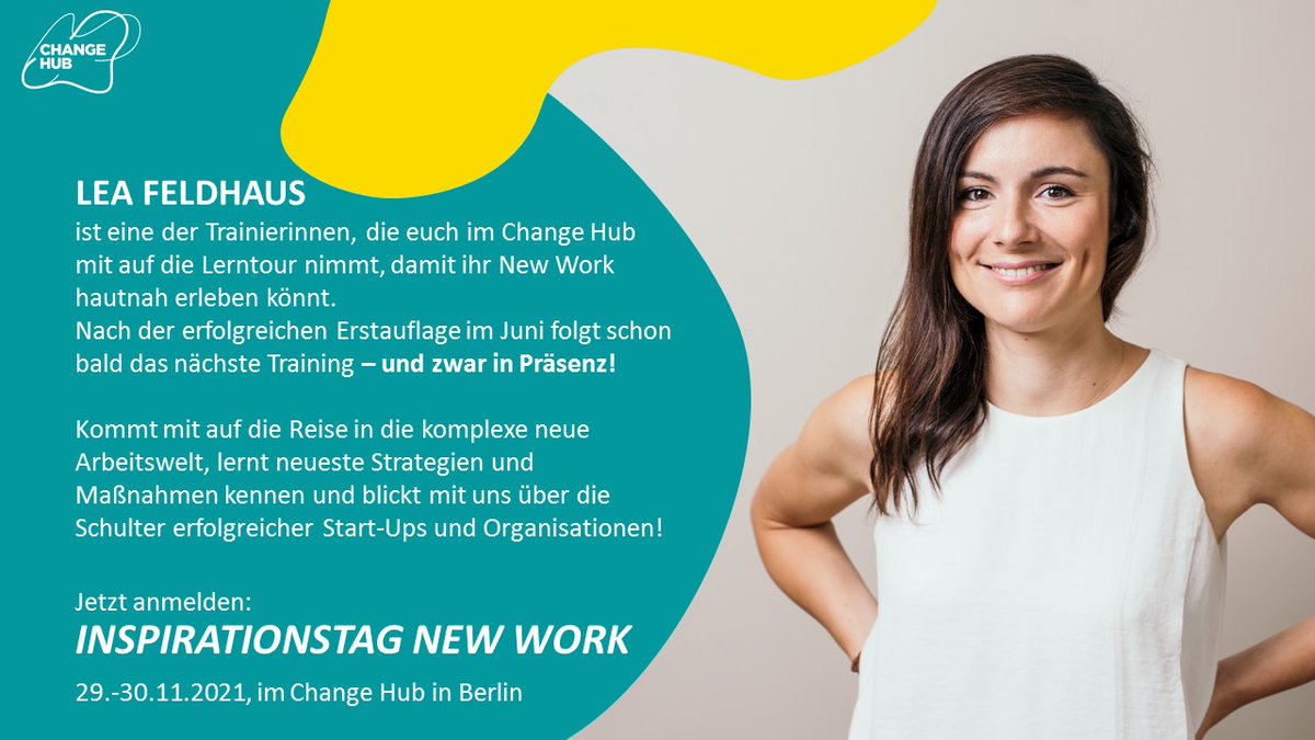 Change Hub | co-creating social impact (@changehub_de) on Twitter photo Interesse an New Work? Wir haben einen tollen Workshop in Form einer zweitägigen Lerntour mit Schulterblick zu Start-Ups und New Work-Organisationen, begleitet u.a. von unserer Trainerin Lea Feldhaus von <a href="/teaminnoki/">Team INNOKI</a>. Weitere Infos unter change-hub.de/angebote/inspi…
#newwork #lernreise Interesse an New Work? Wir haben einen tollen Workshop in Form einer zweitägigen Lerntour mit Schulterblick zu Start-Ups und New Work-Organisationen, begleitet u.a. von unserer Trainerin Lea Feldhaus von <a href="/teaminnoki/">Team INNOKI</a>. Weitere Infos unter change-hub.de/angebote/inspi…
#newwork #lernreise