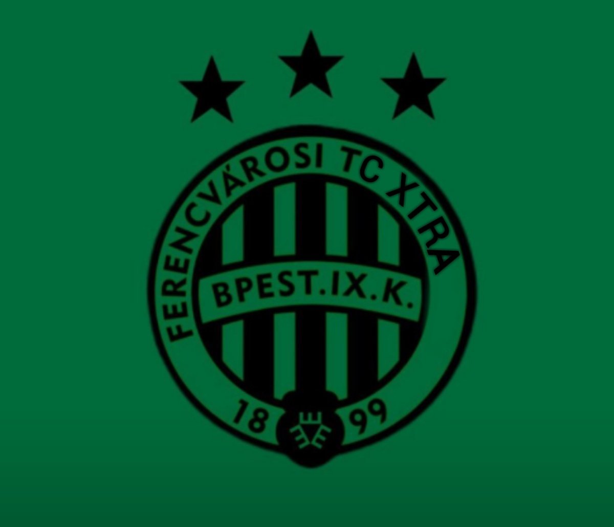 Ferencvarosi TC Symbol Club Logo Black Hungary League Football