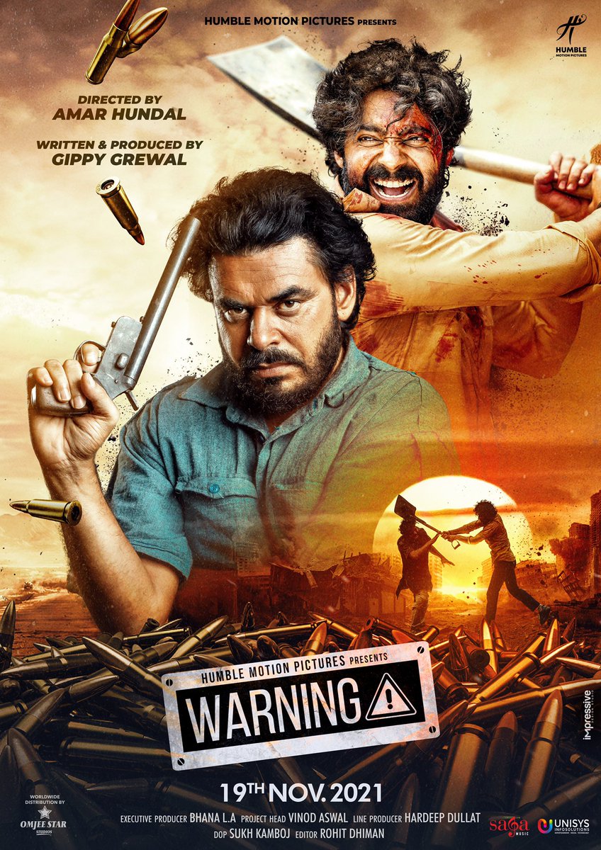 #Warning, much anticipated #PunjabiFilm (started as a series) is hitting the theaters on 19th Nov.

NEW POSTER!

Stars: #PrinceKanwaljitSingh @GippyGrewal #DheerajKumar etc

Director: #AmarHundal
Writer-Producer : #GippyGrewal

@Warning_humble @humblemotionpic #TheLastReview