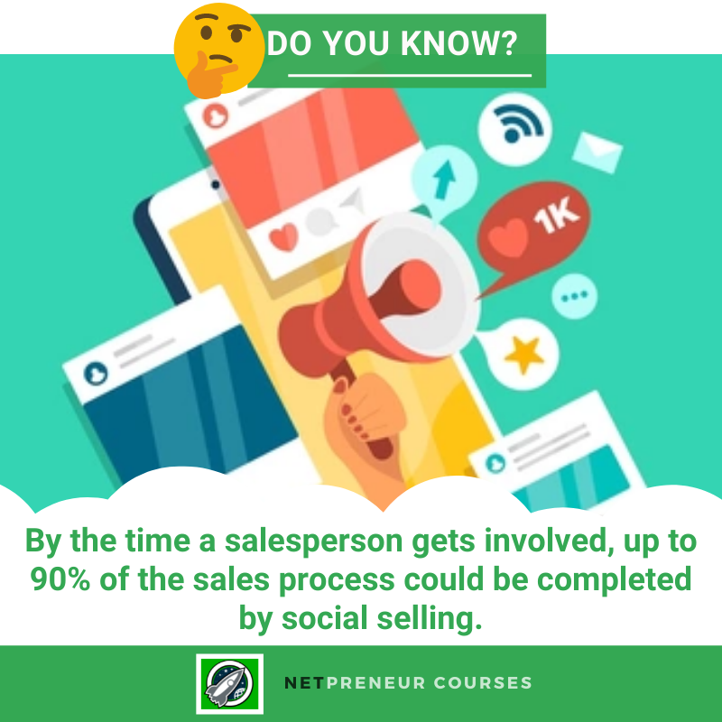 NetpreneurC's tweet photo. By the time a salesperson gets involved, up to 90% of the sales process could be completed by social selling.
#netpreneur #netpreneurdigitalmarketing #netpreneurcourses #digitalmarketing #contentmarketing #socialmediamarketing #socialmedia #facebook #instagram #youtube https://t.co/cuo0sqPO34