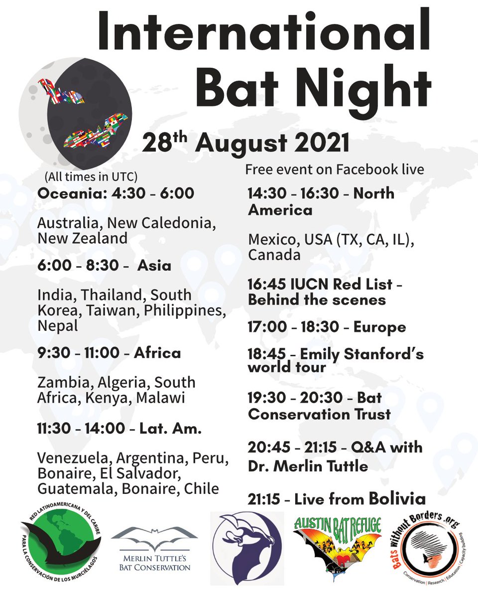 Ever wondered how to set up a harp trap? Or simply missing #bat fieldwork? 🦇🦇🦇🦇🦇

💙 Tune in this Saturday to the FREE Facebook live event --&gt; fb.me/e/Ng20r8Cg

and join African Bat Conservation on a virtual bat survey in Malawi 🇲🇼