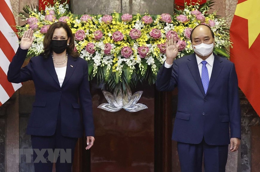 Vietnam leaders welcome US Vice President Kamala Harris who is in 3-days visit Vietnam.