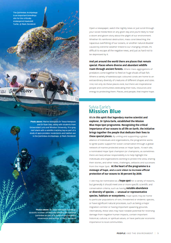 The Quirimbas Archipelago, <a href="/MissionBlue/">Mission Blue</a> Hope Spot, is one of the feature articles in the latest issue of the <a href="/wiomsa/">WIOMSA</a>  magazine. 
Learn how it was selected as a <a href="/SylviaEarle/">Sylvia A. Earle</a>  Hope Spot here : 
blog.wiomsa.net/2021/08/18/rea…