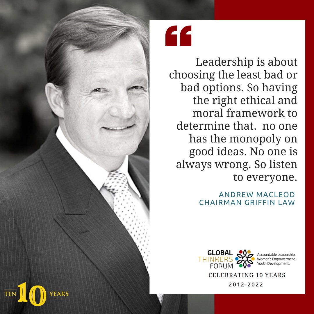 .@AndrewMMacLeod currently chairs Griffin Law & co-founded its award-winning Ethical Litigation & Brexit Advisory Services business lines. He is one a founder of @HearTheirCries, a Swiss-based association aimed at eliminating child exploitation & abuse in the aid industry #GTF10
