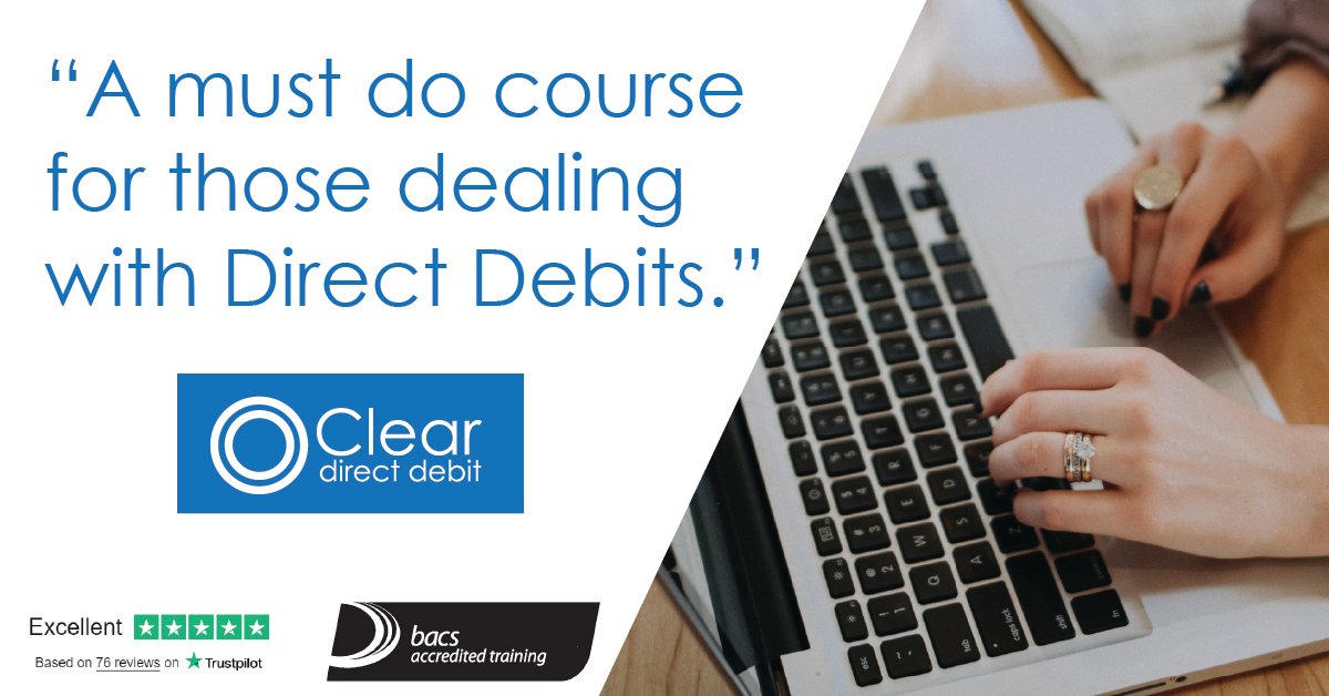 ClearDebit's tweet photo. There are limited spaces left on our upcoming regional Direct Debit training courses. Sign up today: https://t.co/tAzNIAVd47 

Leeds: 22nd September 2021
Bristol: 28th September 2021
London: 5th October 2021
Edinburgh: 19th October 2021

#DirectDebit #Bacs https://t.co/In5RlQh8oh