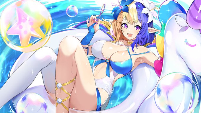 水着星夢
アカシッククロニクル(@AkakuroJP)
イラコン応援イラストを描かせていただきました!🤪

9/12まで開催中です!🎉🎉

#アカクロ 
#アカクロイラコン 