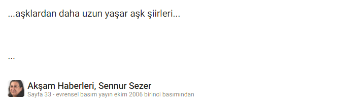 #sennursezer #akşamhaberleri #şiir #şair #evrensel #basım #evrenselbasımyayın 2006 #kitap #yazar #devrim #sosyalizm #aşk #kitap #kitaplar #okumalarım #benimokumam ''aşklardan daha uzun yaşar aşk şiirleri'' #doğu #kürtçe #türkçe
#YıkacağızSaltanatı #istifaedin #defolungidin