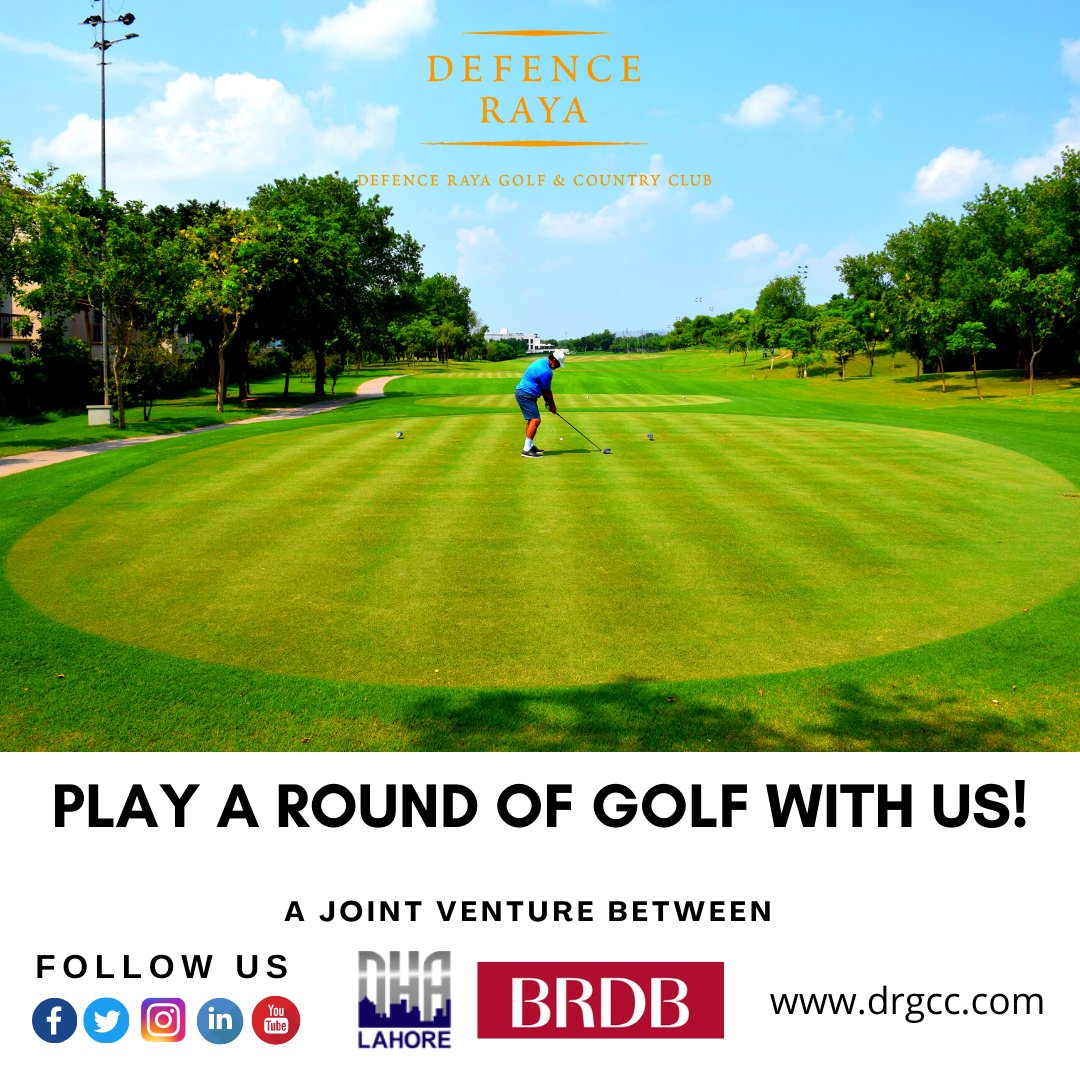 defence_raya's tweet photo. PLAY A ROUND OF GOLF WITH US!
FOR INFORMATION CALL 03458429937 OR VISIT OUR WEBSITE AT https://t.co/7d0CwpOzoR.
PHASE 6, DHA LAHORE.
#golf #golfandcountryclub #5starfacilities #stateoftheart #DRGCC #membership #amazing #golf #golfer #CEO #corporate #DHA #Lahore #Pakistan https://t.co/rgjB7YQFfS