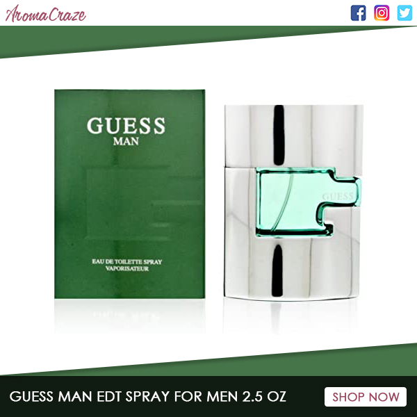 Guess Man by Guess for Men - 2.5 Ounce EDT Spray on aromacraze.com.
✅ Guess Man is the perfect every day casual fragrance. 
✅ Top and middle notes work harmoniously, to create a distinct alluring manly character.
🛒 SHOP NOW -> aromacraze.com/guess-man-edt-…