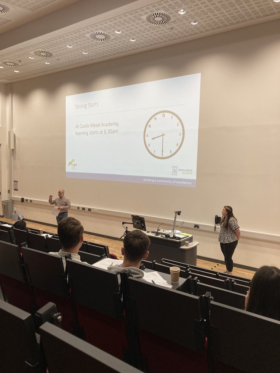 TomHague88's tweet photo. PL Day 3, picking up Safeguarding and Pastoral Care. 

@rulemike setting the tone of tutor time, to ensure quality return from time invested.

Really quite impressed by the thinking which has gone in to ensuring our tutor time offer enables scholarship from the get go. https://t.co/7QUcy724gF
