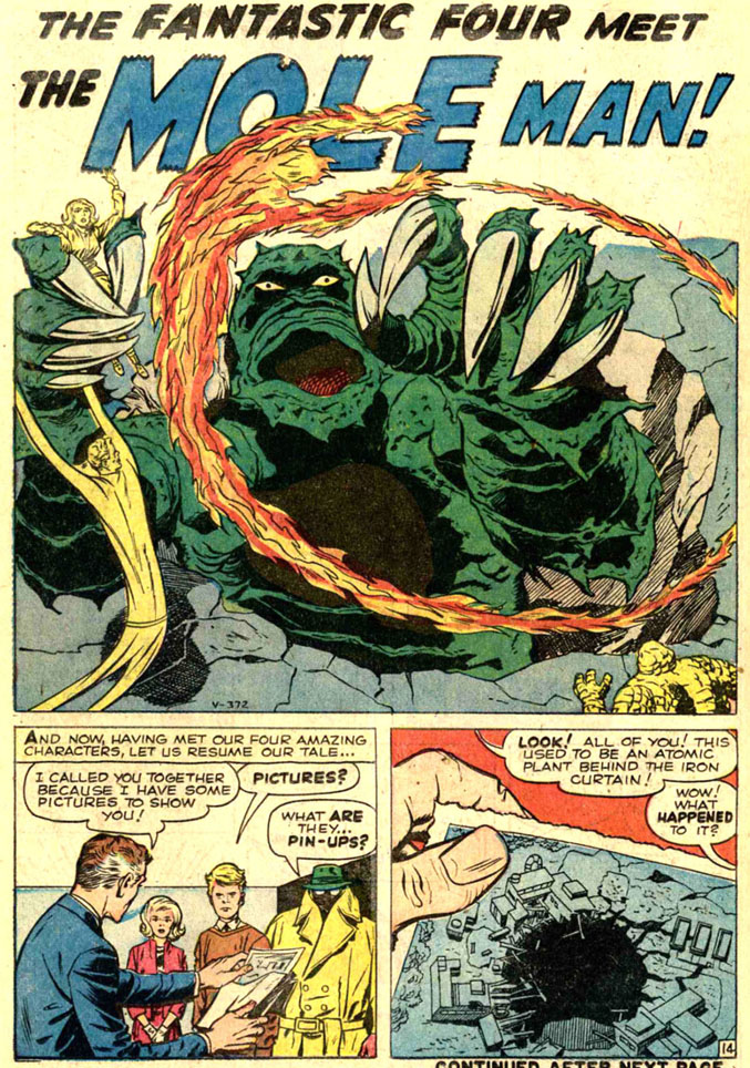 sixty_on's tweet photo. #FantasticFour #SixtyYearsOn Issue by Issue - #1 publish date November 1961 - the #MarvelUniverse truly begins with Four against the Mole Man - historic Cover art by Jack Kirby/Dick Ayers https://t.co/Vs0o1PFviC