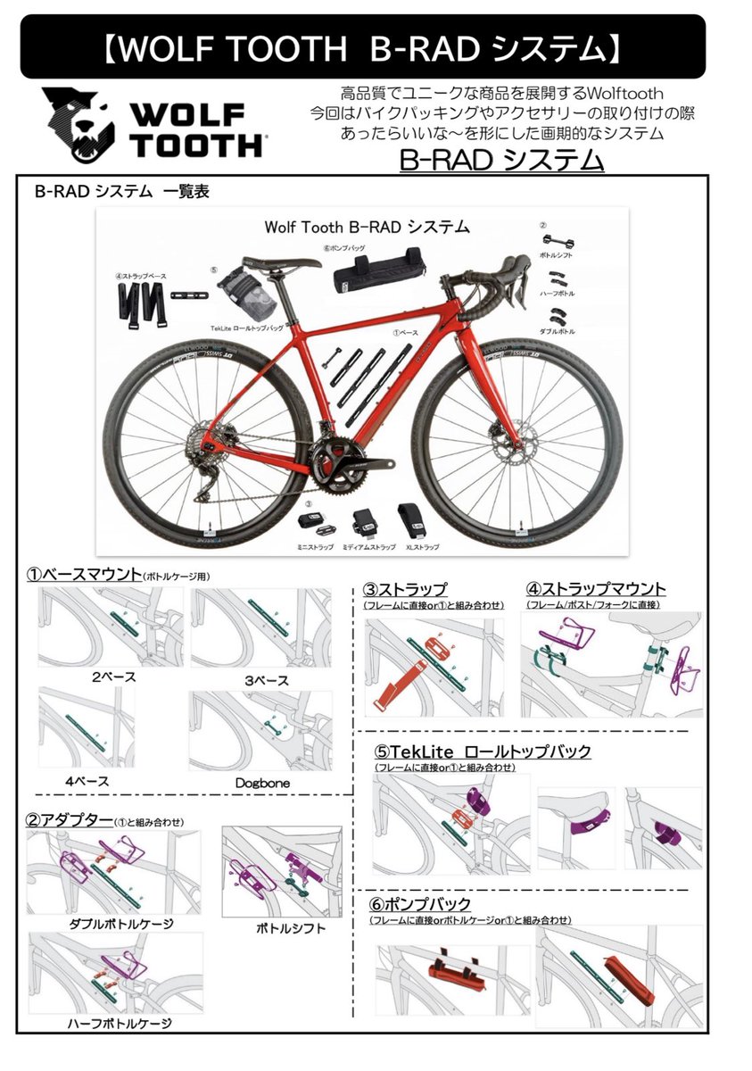 すぐ発送可能! Wolf Tooth B-RAD TekLite ロ-ルトップバッグ 0.6L