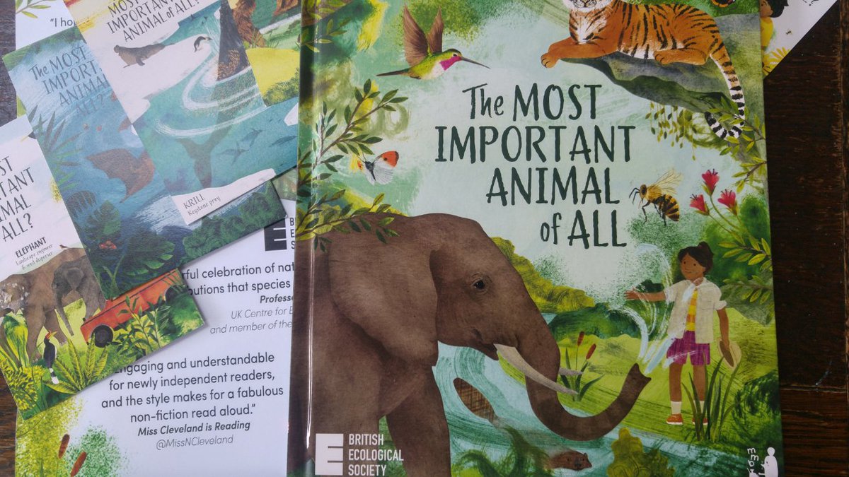 This just arrived - #TheMostImportantAnimalOfAll - do check it out, a brilliant way to extend your class work on #animals, #ecosystems and #environment for ages 5-grown-up, plus a lovely individual #nonfiction read,too. @Mammakesbooks