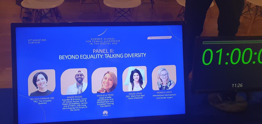 All ready to go for our panel. So excited to hear your questions from @EuLeadership summer school. Love my fellow panelists @mocarco @manuprin @MagicMagid @majka_lipiak #diversity #inclusion #humanity #nextgenchangemakers