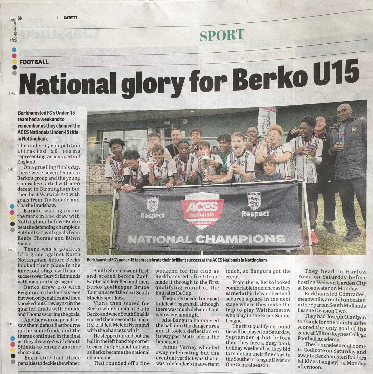 May not be a massive youth set up but it is a very talented one ⁦<a href="/BerkoFC/">Berkhamsted FC</a>⁩