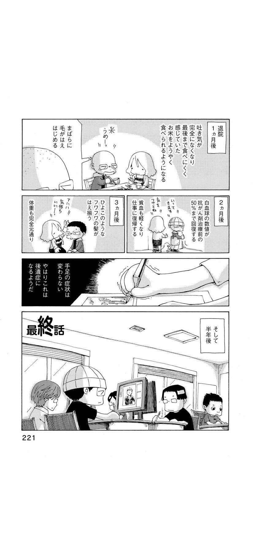 武田一義 ペリリュー全11巻 完結 発売中 さよならタマちゃん 第25話 1 最終話 1日1話アップ25日目 治療を終えての職場復帰 闘病中にお世話になった人たち それぞれの未来 T Co 4qwwwrnzld Twitter