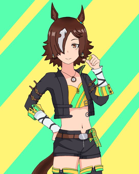 #ハーフアニバーサリーだからお気に入りのウマ娘イラストを見てくれ 
ウオッカはいいぞ。 