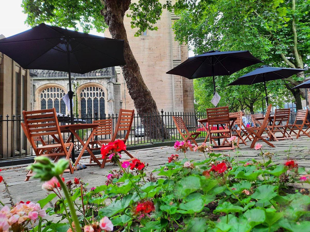Are you planning your trip to see Gaia? Don't forget to visit our #CathedralKitchen for meals, coffees, cakes and more!

Why not try out our new outdoor dining area, with thanks to Tony &amp; Vivienne Hodges for their kind sponsorship of our new outdoor furniture. 

#EarthFestWFD