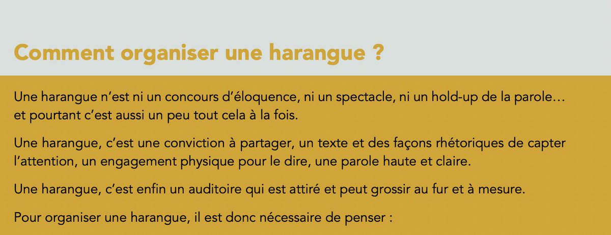 LaBelleHarangue's tweet photo. Afin d'accompagner #LaBelleHarangue, nous avons élaboré un dossier pédagogique.
💡qu'est-ce qu'une Belle Harangue ?
💡comment aider les jeunes à se préparer ?
💡comment organiser une harangue ?  
Inscrivez votre projet afin de pouvoir le recevoir !

👉  https://t.co/kJH9qSoWjl https://t.co/gAh08qTaGS