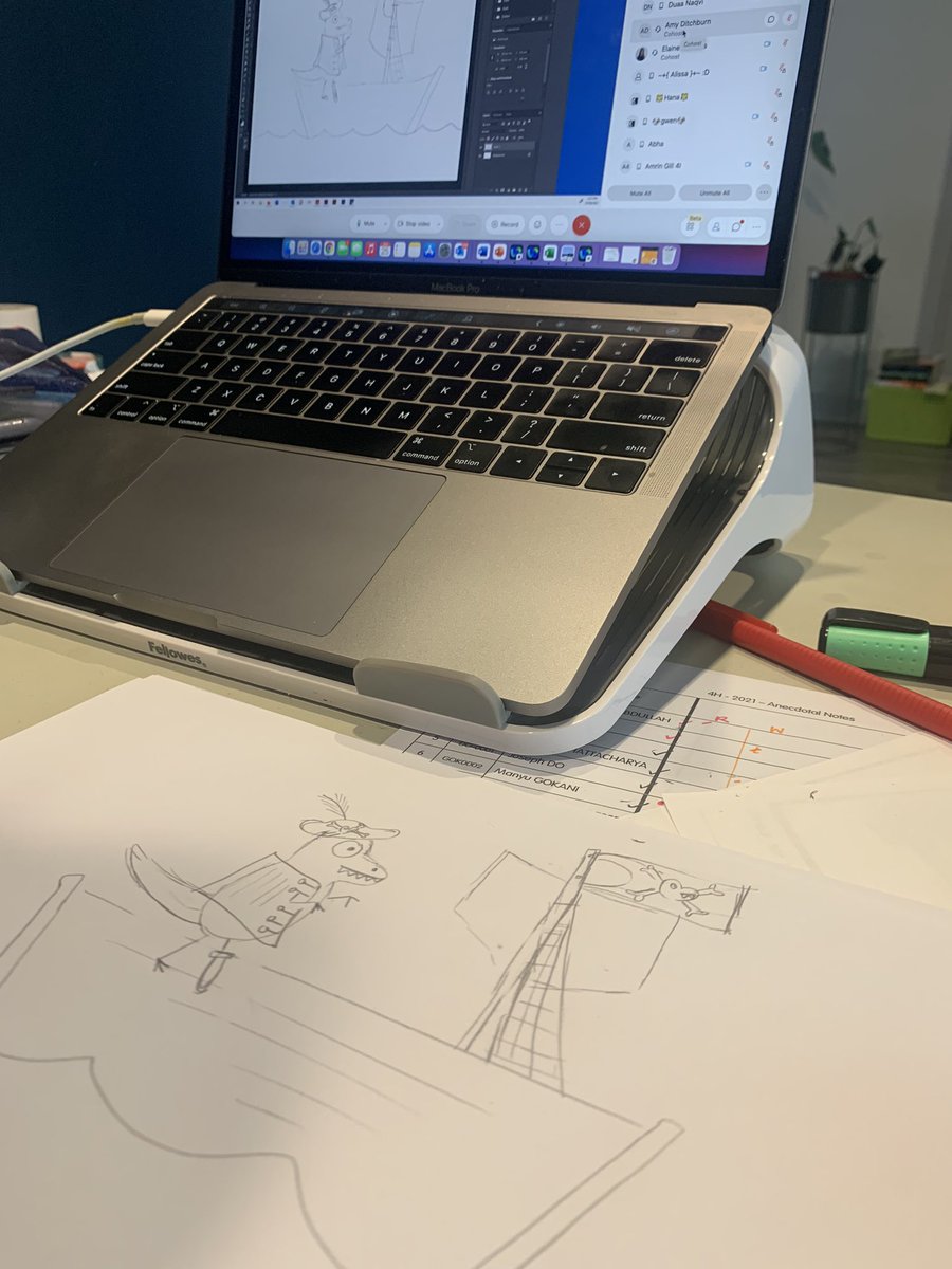 Super excited for our inaugural incursion during remote learning - an visit from <a href="/ReneeTreml/">Renee Treml</a> Thank you for sparking my own creativity as well as our students. 🙏