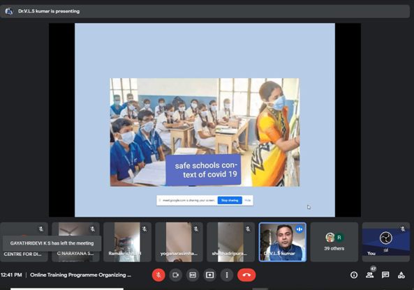 CentreAti's tweet photo. Centre for Disaster Management, ATI, Mysuru organised a special online training on “School Safety Audit and Safety Procedures” from 24-25 August, 2021 from 11:00AM–01:15PM for DDPIs, BEOs, HMs and Principal
#DirectorGeneral #AdministrativeTrainingInstitute #Online #Training #Prgm https://t.co/NJAmCyhevQ